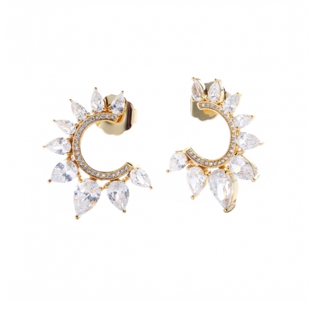 MEME LONDON GALACTIC HALO GOLD EARRINGS